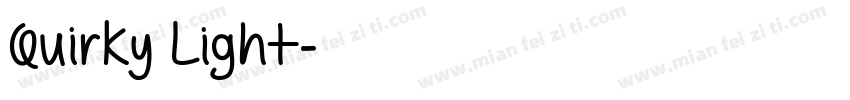 Quirky Light字体转换